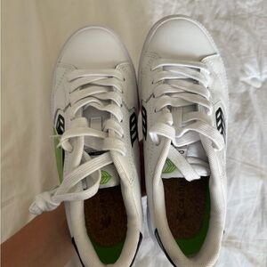 White and Green Kids Shoes